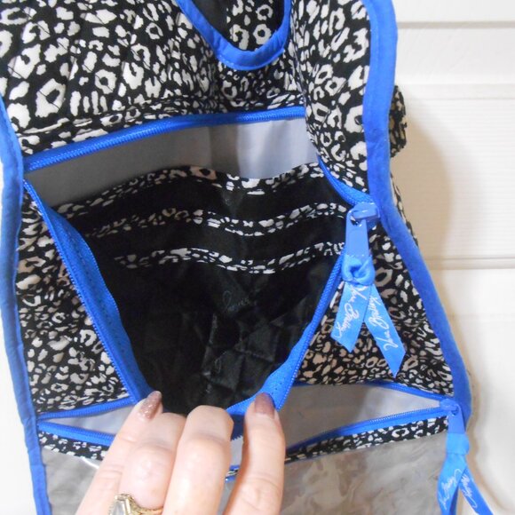 NICE VERA BRADLEY HANGING JEWELRY COSMETIC TRAVEL CASE ORGANIZER 2 HANDLES ✨ - Picture 4 of 9